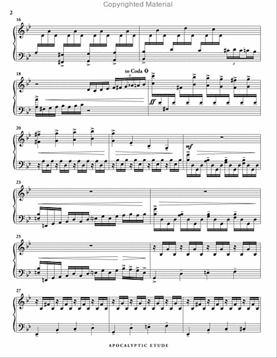 Apocalyptic Etude Percussion Ensemble scores gallery preview page 3