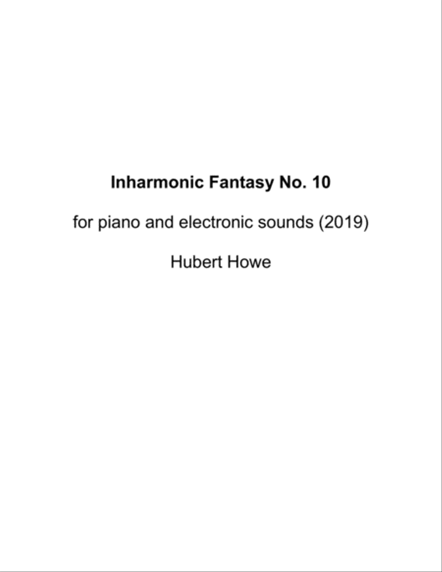 [Howe] Inharmonic Fantasy No. 10