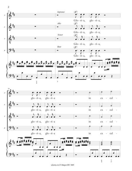 Antonio Vivaldi - Gloria for Choir and piano
