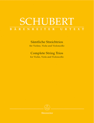 Book cover for Samtliche Streichtrios for Violin, Viola and Violoncello