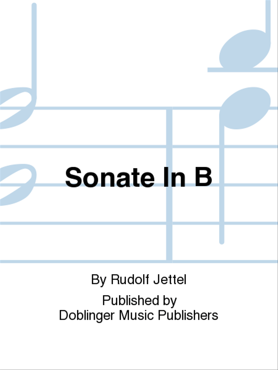 Sonate in B Clarinet Solo scores gallery preview page 1