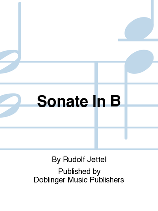 Book cover for Sonate in B