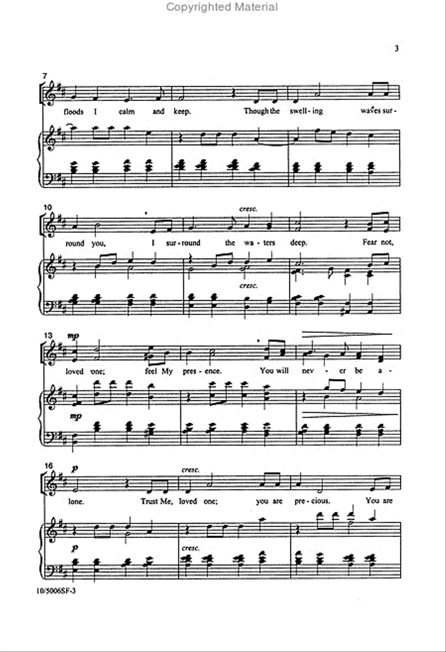 I Am With You 4-Part scores gallery preview page 3