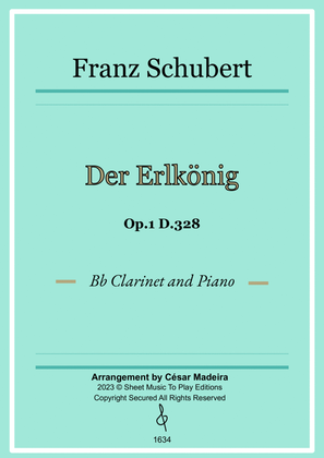 Der Erlkönig by Schubert - Bb Clarinet and Piano (Full Score)