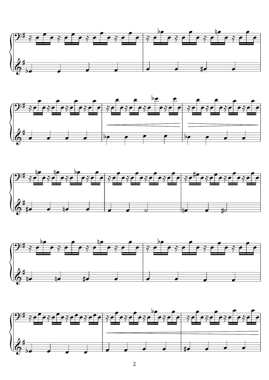 Preludio/Nar I-Seher Piano Solo scores gallery preview page 2