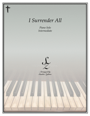 Book cover for I Surrender All (intermediate piano solo)