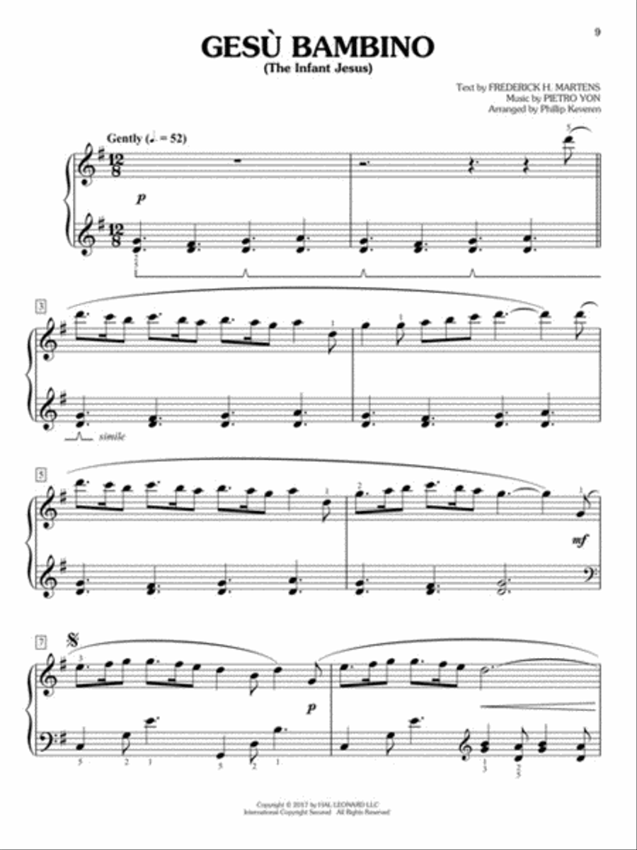 Christmas Carols for Easy Classical Piano