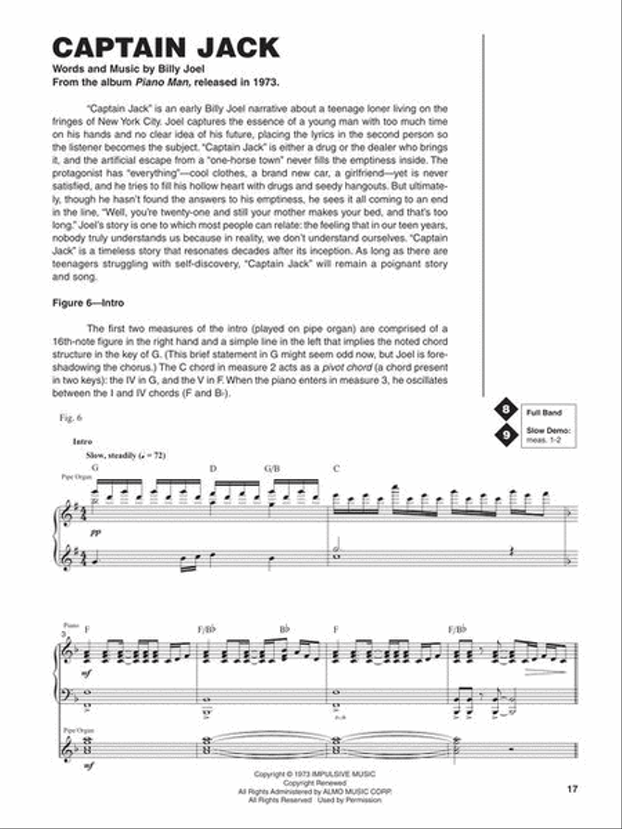 Billy Joel Piano Method scores gallery preview page 6