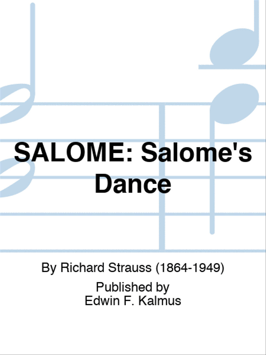 SALOME: Salome's Dance Score scores gallery preview page 1