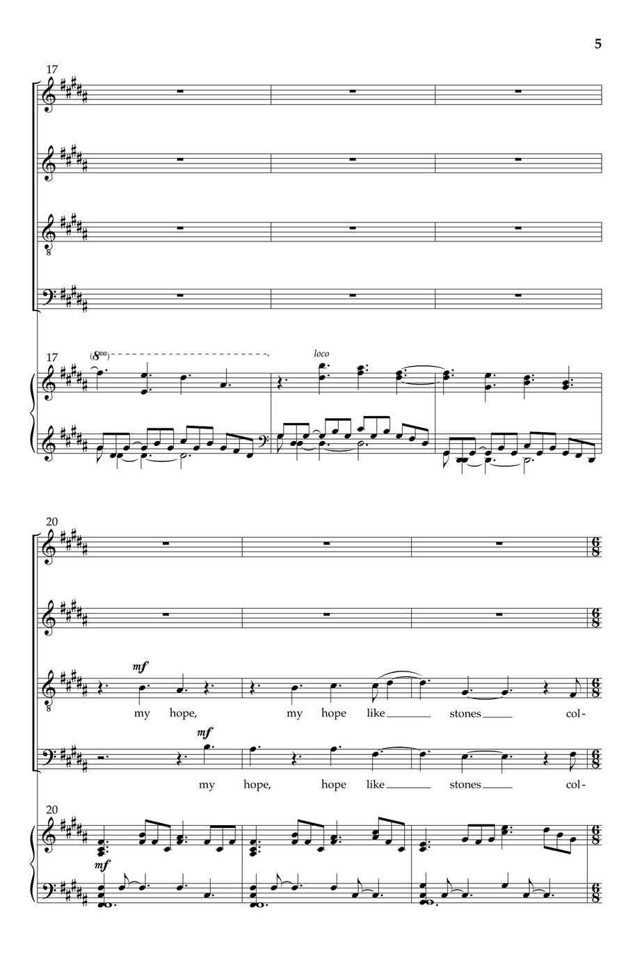 From Scorched Earth 4-Part scores gallery preview page 3