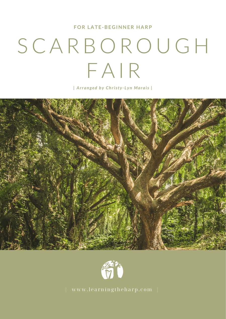 Book cover for Scarborough Fair - Late-Beginner for Harp