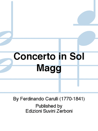 Book cover for Concerto in Sol Maggiore