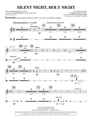 Silent Night, Holy Night (from "carols For Choir And Congregation") - Percussion 1 & 2
