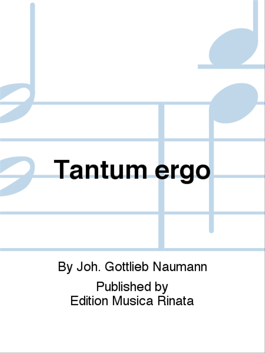 Tantum ergo Tantum ergo 4-Part scores gallery preview page 1
