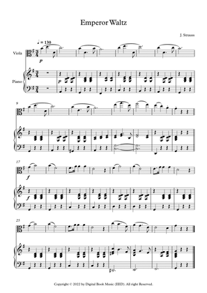 Emperor Waltz - Johann Strauss Jr. (Viola + Piano)