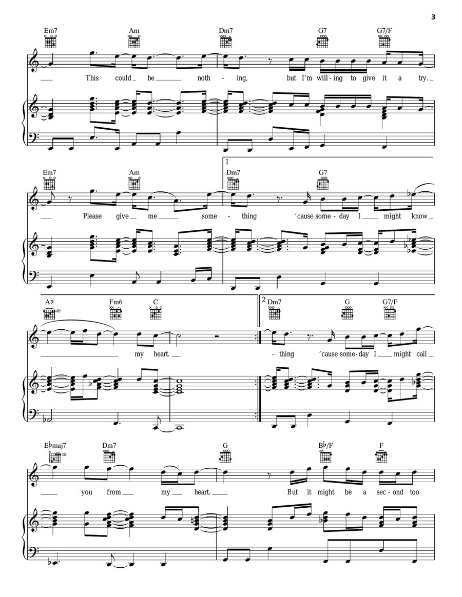 You Give Me Something Piano, Vocal, Guitar scores gallery preview page 3
