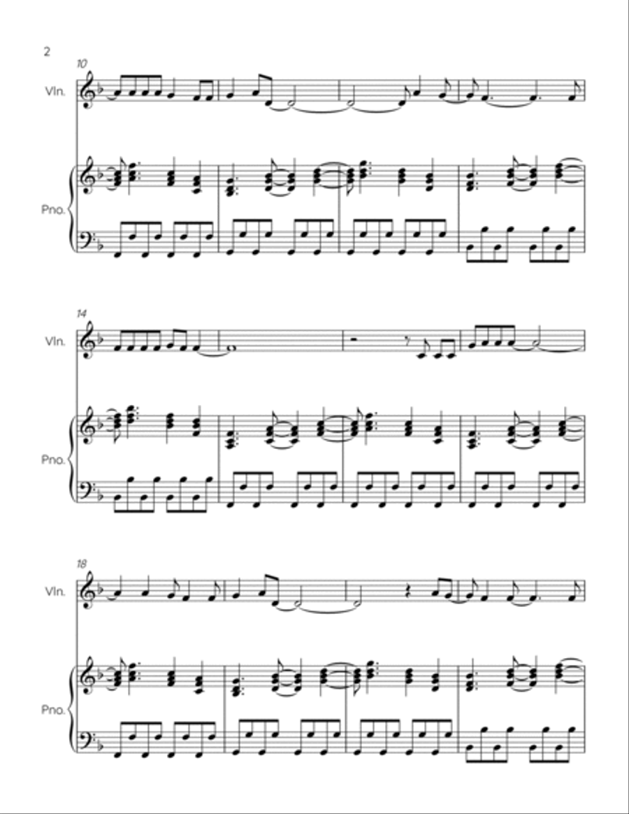 Marry You Violin Solo scores gallery preview page 2
