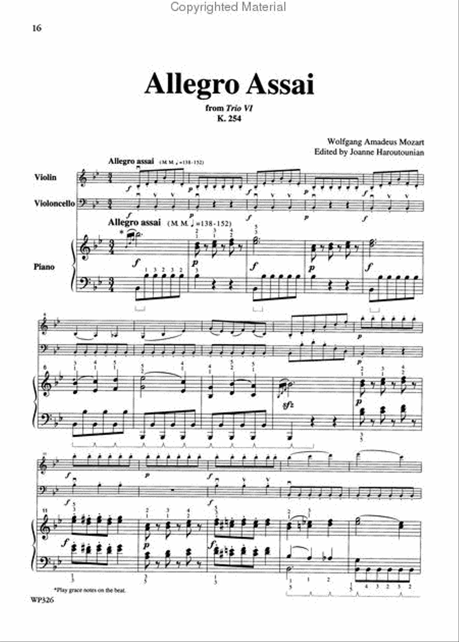 Chamber Music Sampler, Book 3 Piano Trio scores gallery preview page 3