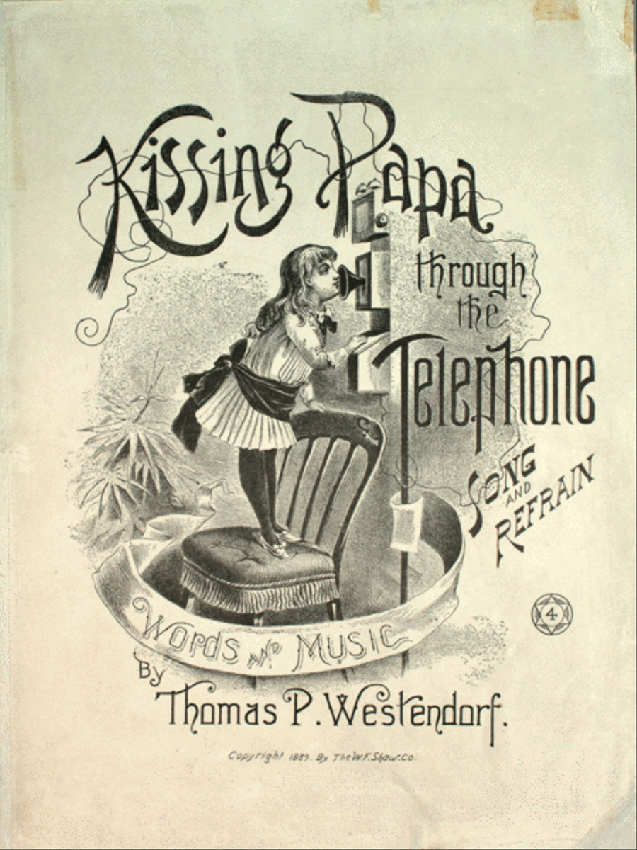 Kissing Papa Through the Telephone. Song and Refrain Voice scores gallery preview page 1