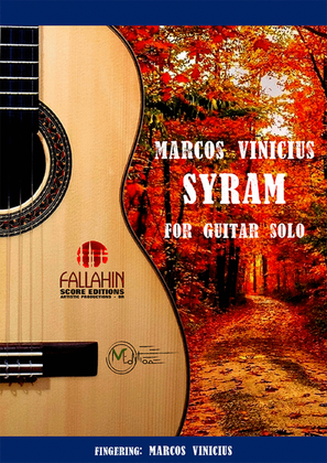 Book cover for SYRAM - MARCOS VINICIUS - FOR GUITAR SOLO