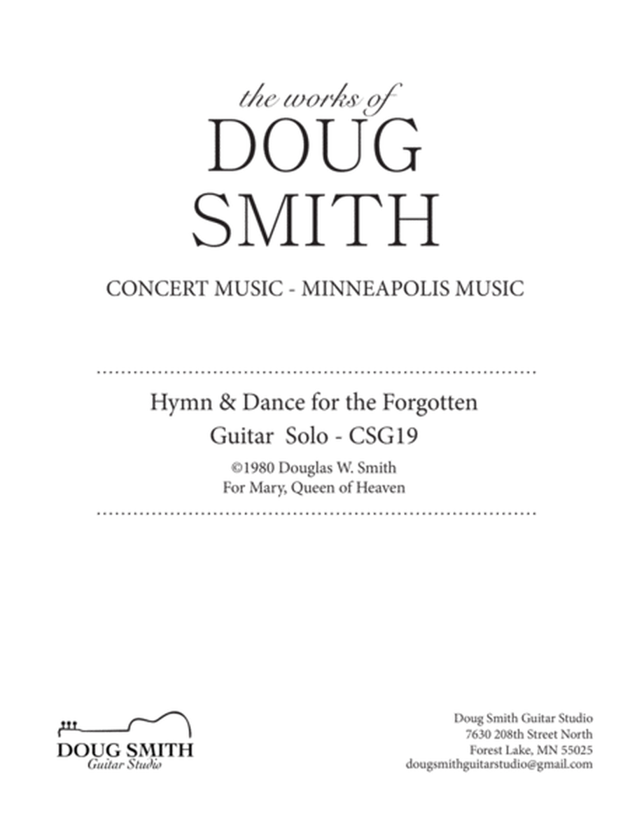 Hymn And Dance For The Forgotten