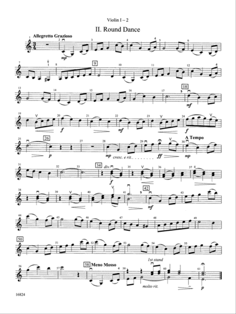 Geometric Dances: 1st Violin String Orchestra scores gallery preview page 2