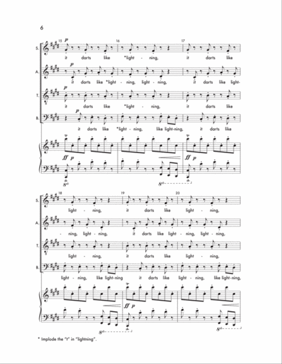 A Jubilant Song A Jubilant Song 4-Part scores gallery preview page 6