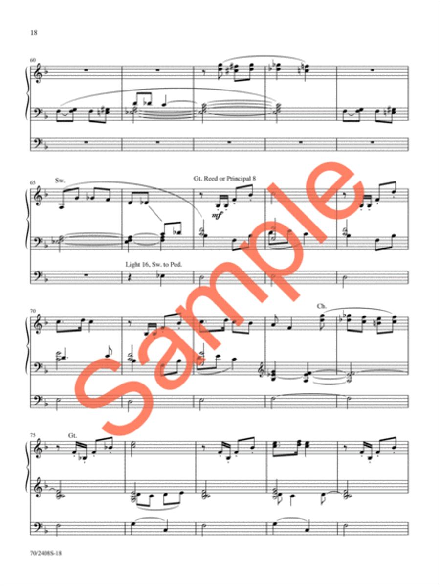 A Thousand Tongues Organ Solo scores gallery preview page 16