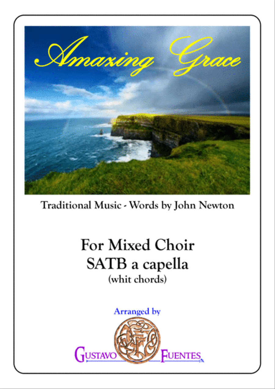 Amazing Grace for Mixed Choir 4-Part scores gallery preview page 1
