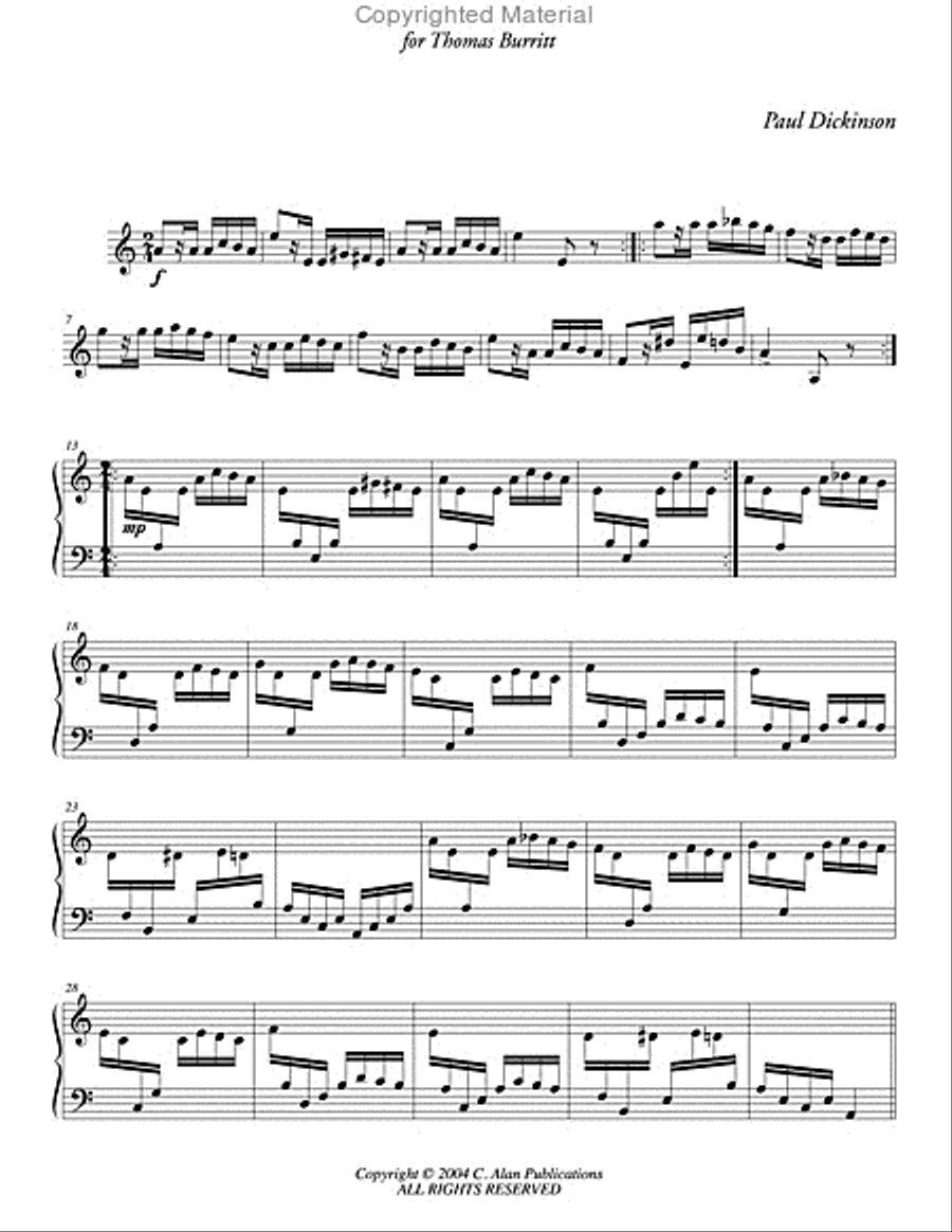 Variations on a Theme by Paganini Percussion Ensemble scores gallery preview page 2