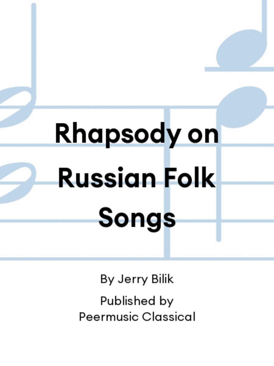 Rhapsody on Russian Folk Songs Score scores gallery preview page 1