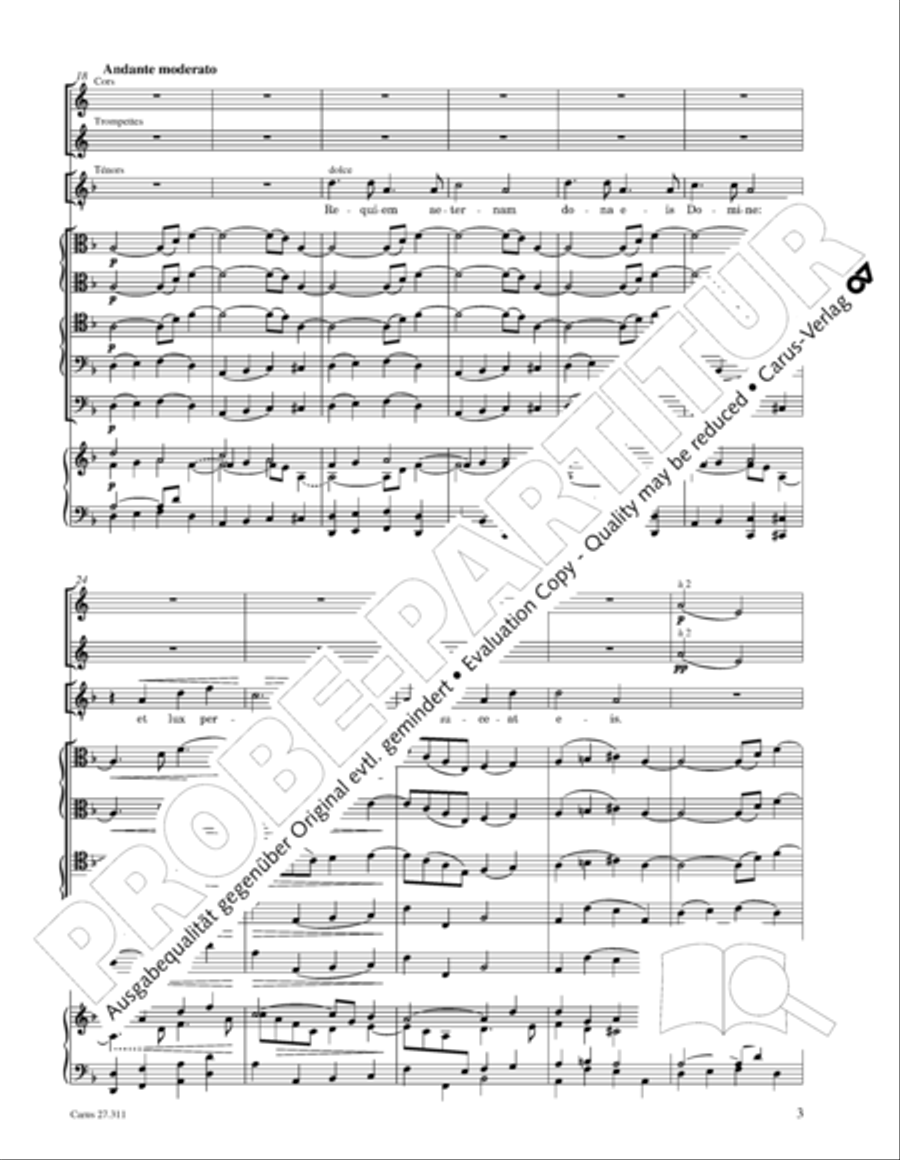 Requiem - church version (Requiem. Fassung mit kleinem Orchester) 4-Part scores gallery preview page 19