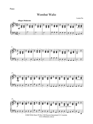 Wombat Waltz: Piano Accompaniment