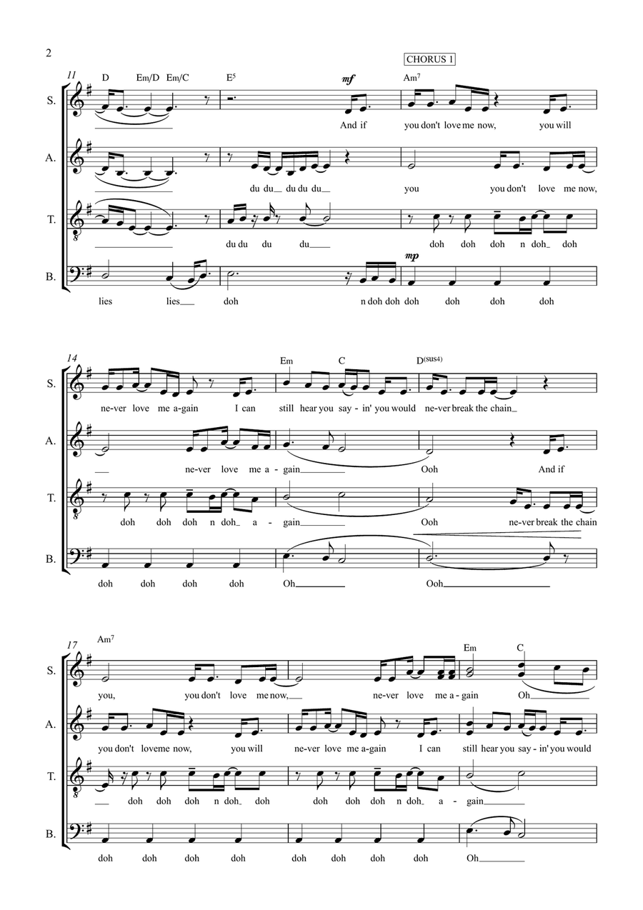 The Chain The Chain 4-Part scores gallery preview page 3