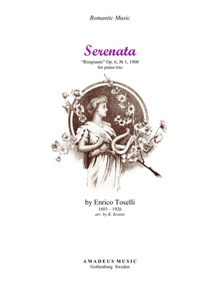 Book cover for Serenata Rimpianto Op. 6 for piano trio