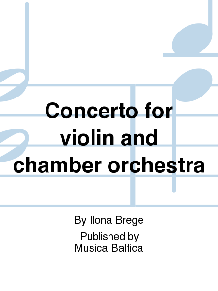 Concerto for violin and chamber orchestra