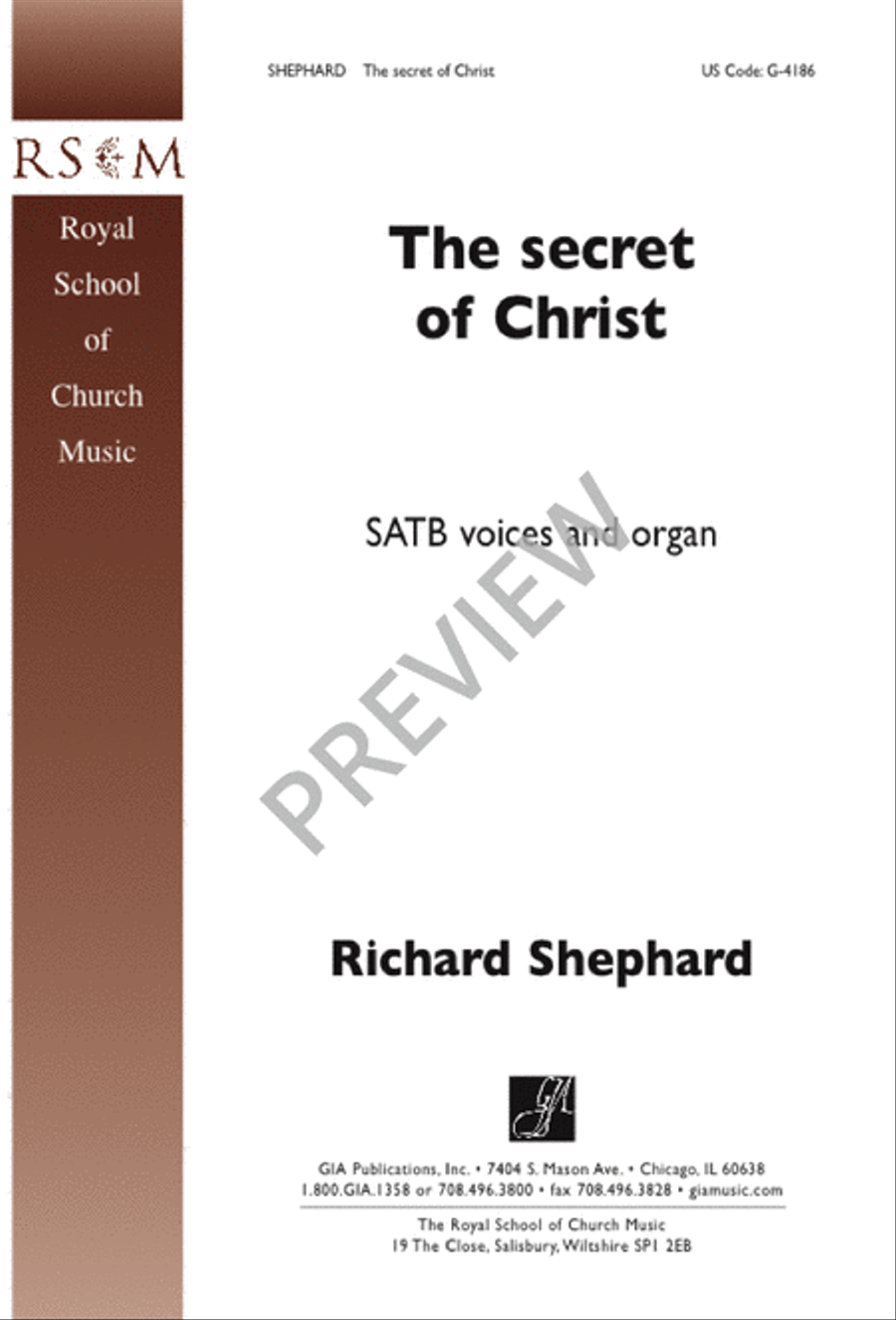 The Secret of Christ The Secret of Christ 4-Part scores gallery preview page 2