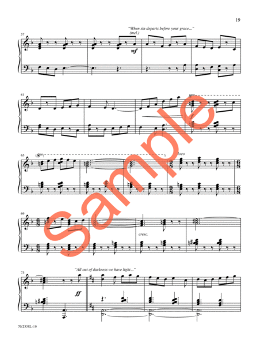 Glory Shone Around Piano Solo scores gallery preview page 17