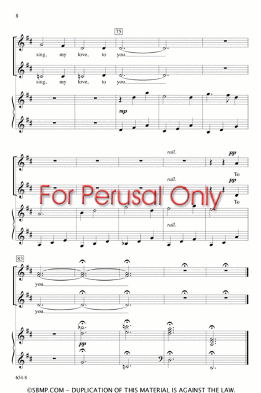 The Gartan Mother's Lullaby - SA Octavo SA scores gallery preview page 7