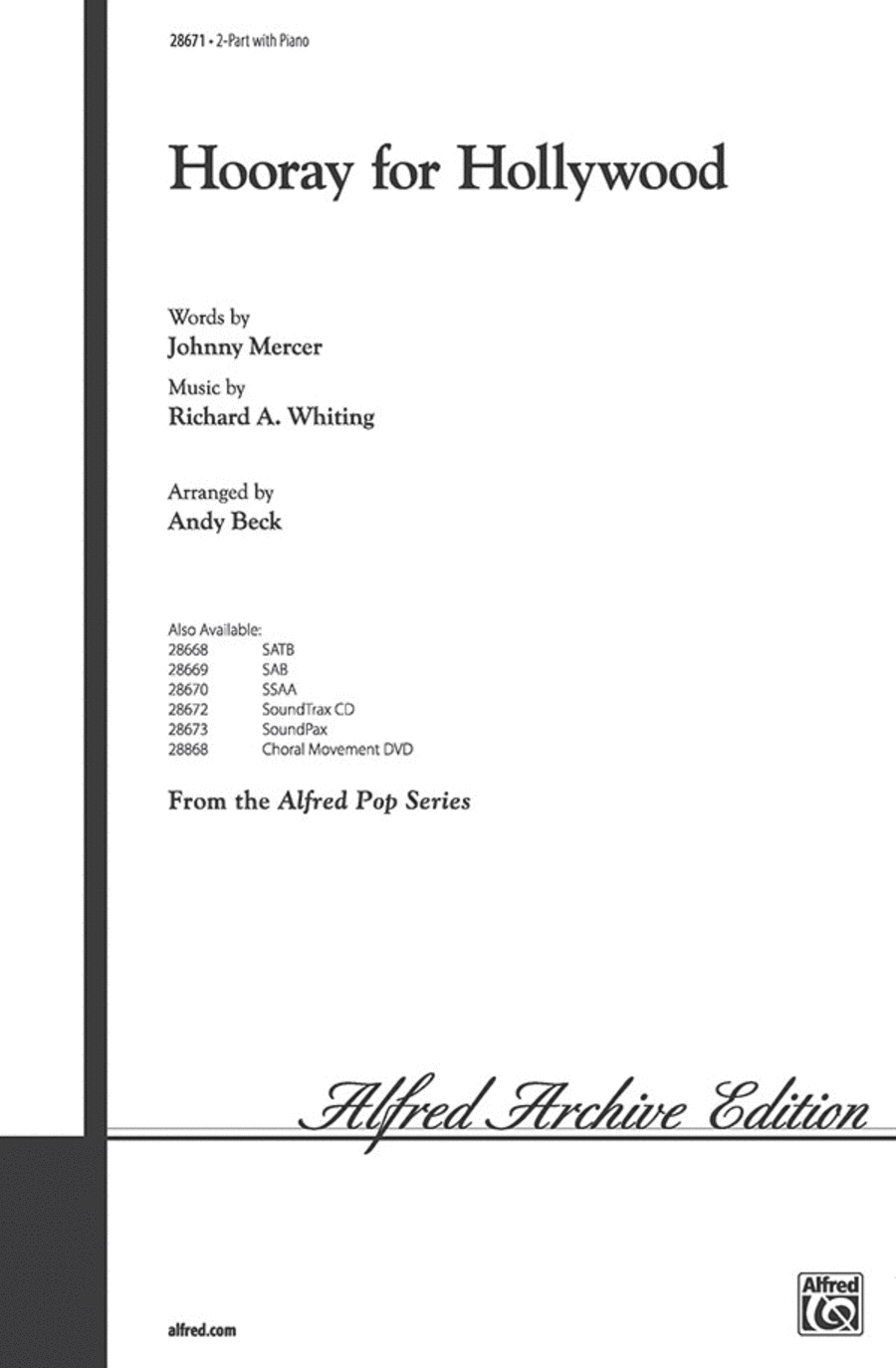 Hooray for Hollywood 2-Part scores gallery preview page 1