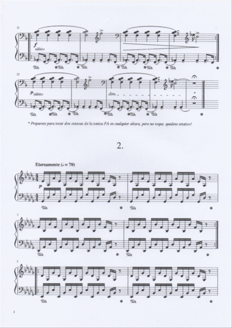 Ambientalismo Ambientalismo Piano Solo scores gallery preview page 2