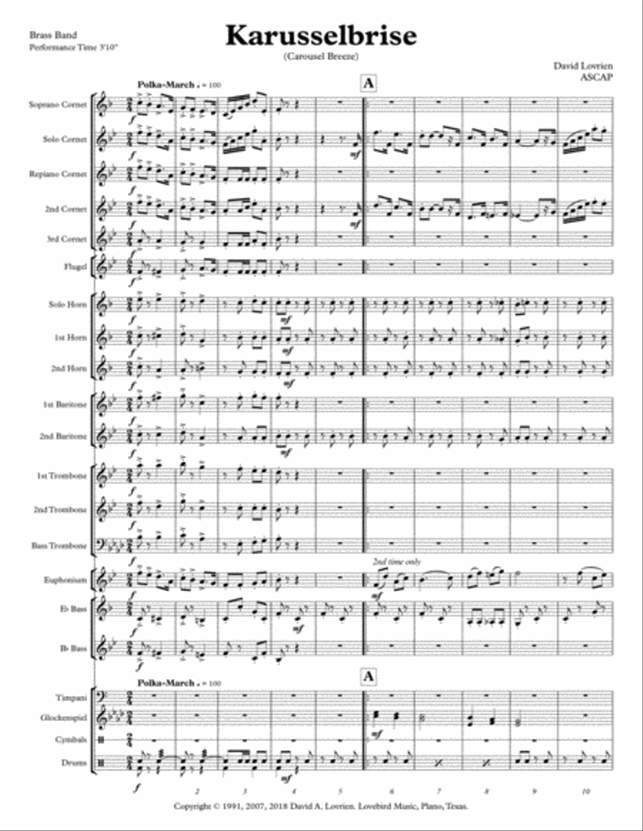 Karussellbrise Karussellbrise Brass Band scores gallery preview page 2