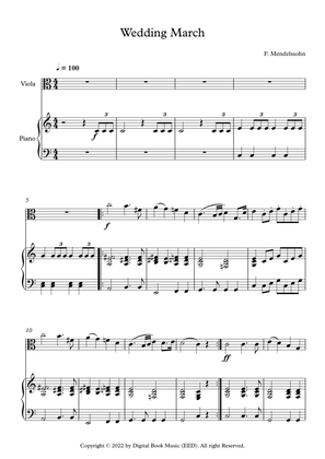 Wedding March - Felix Bartholdy Mendelssohn (Viola + Piano)