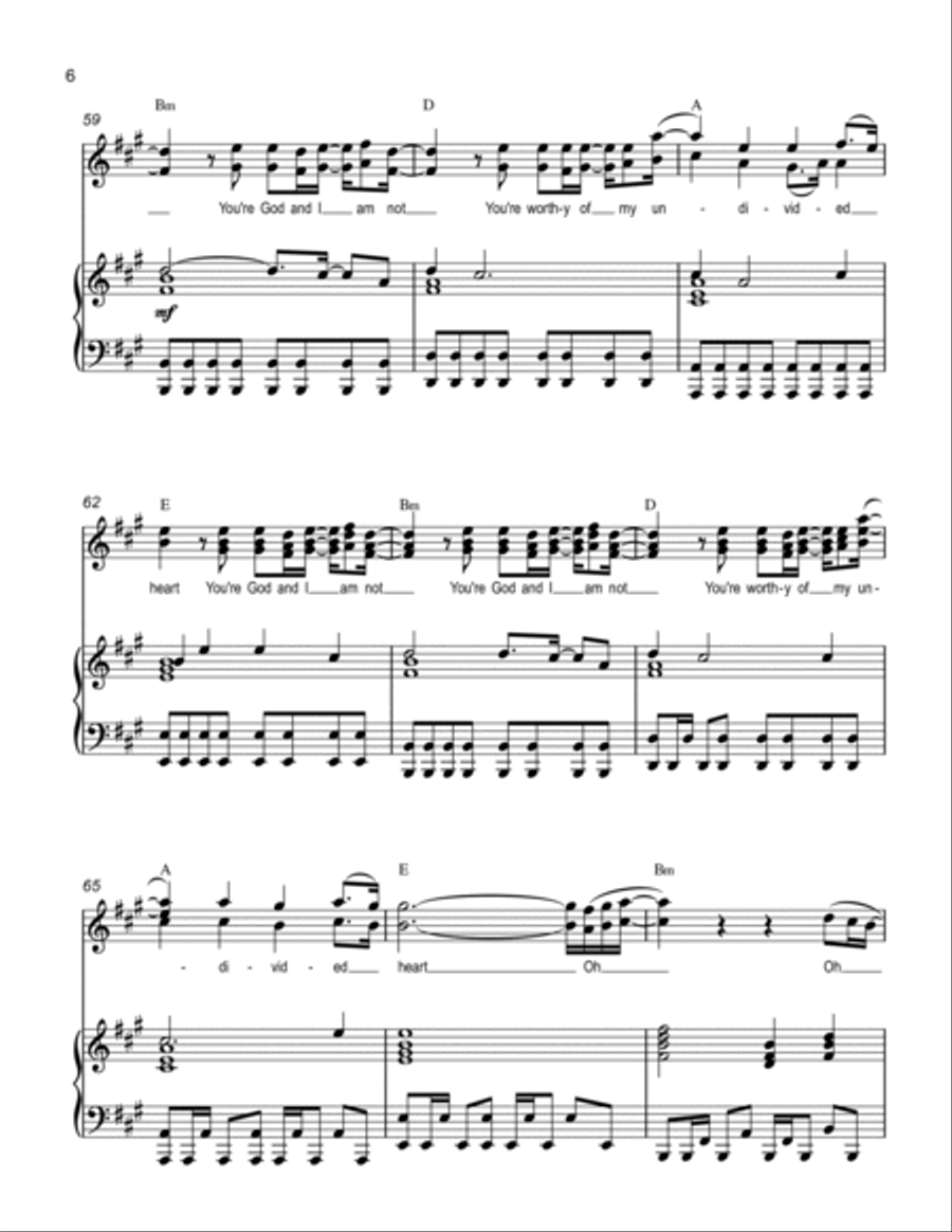 Undivided Heart Undivided Heart Voice scores gallery preview page 6