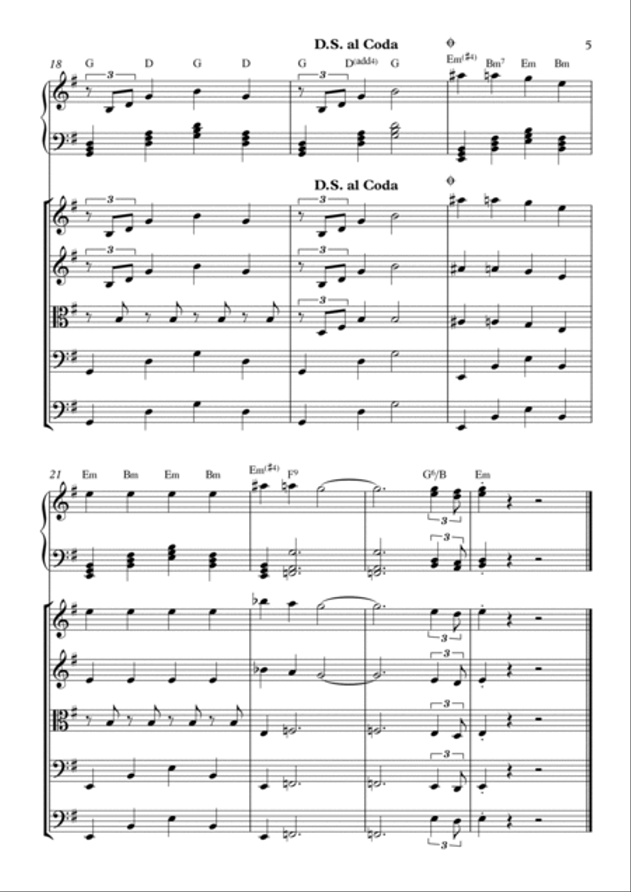 The Last Of Us String Quintet scores gallery preview page 5