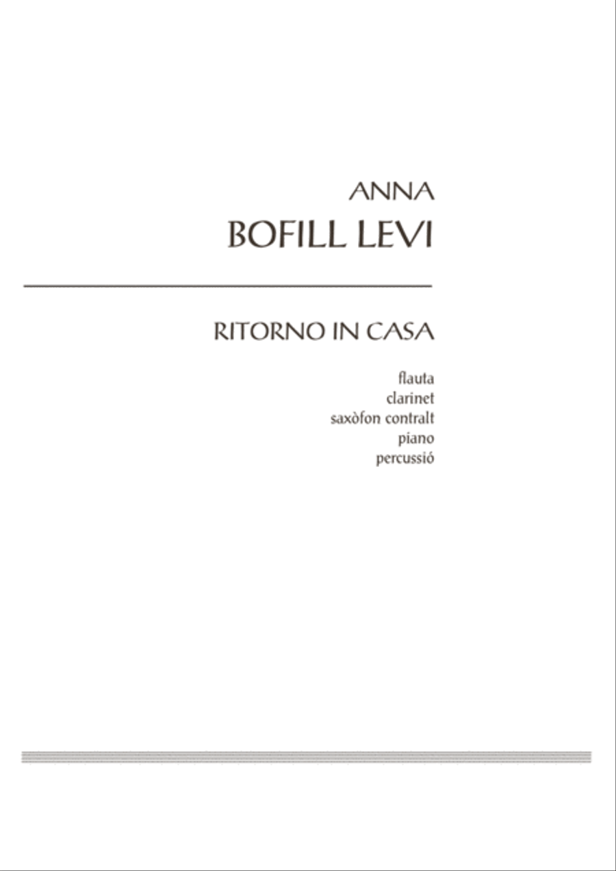 Ritorno in casa Small Ensemble scores gallery preview page 3