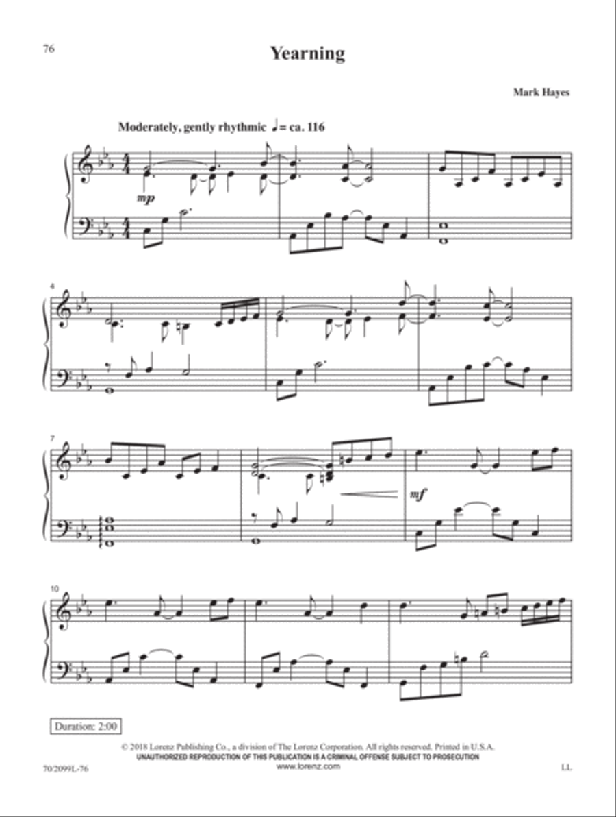 Mark Hayes Miniatures, Vol. 2 Piano Solo scores gallery preview page 24