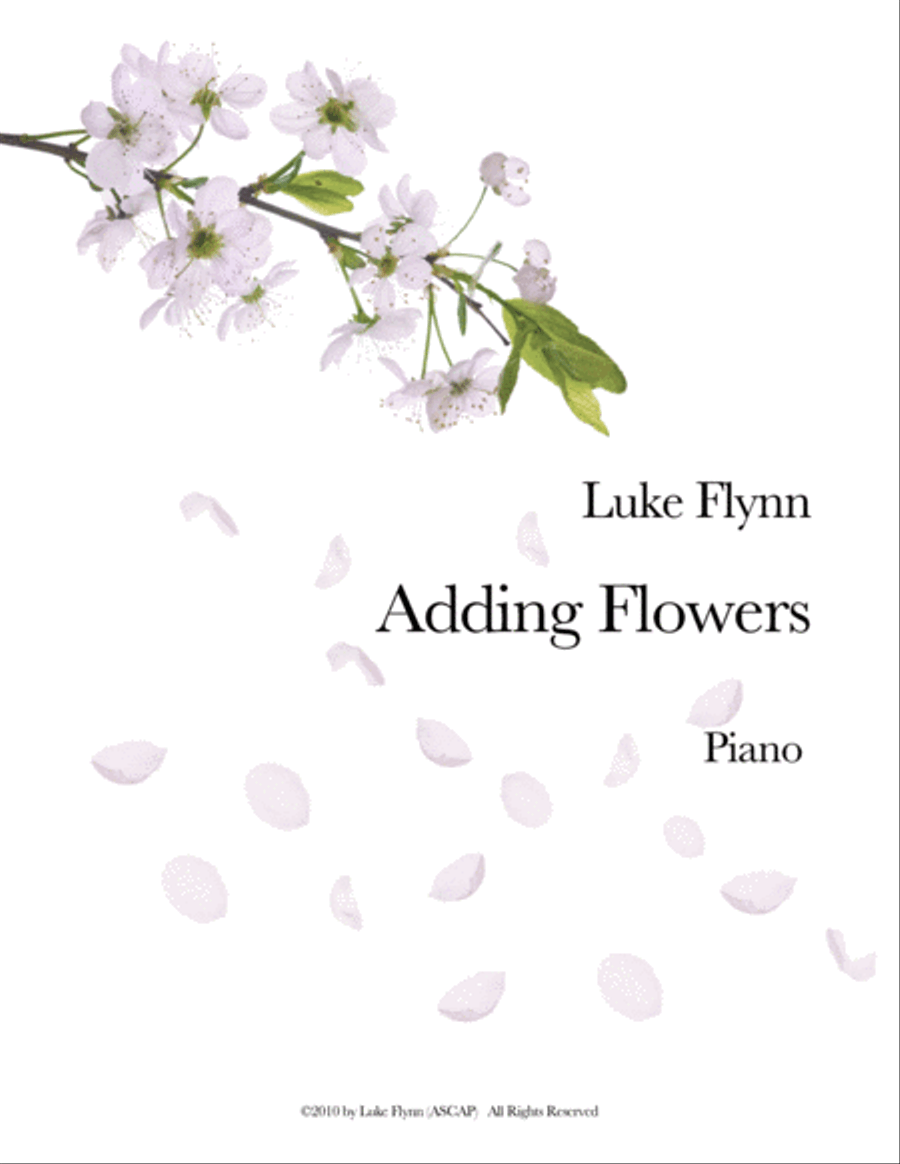 Adding Flowers Piano Solo scores gallery preview page 1