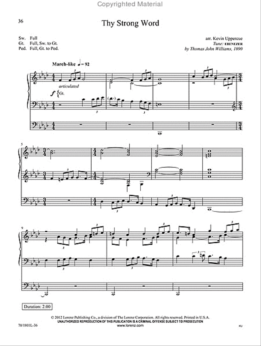 Benchmarks Organ Solo scores gallery preview page 4