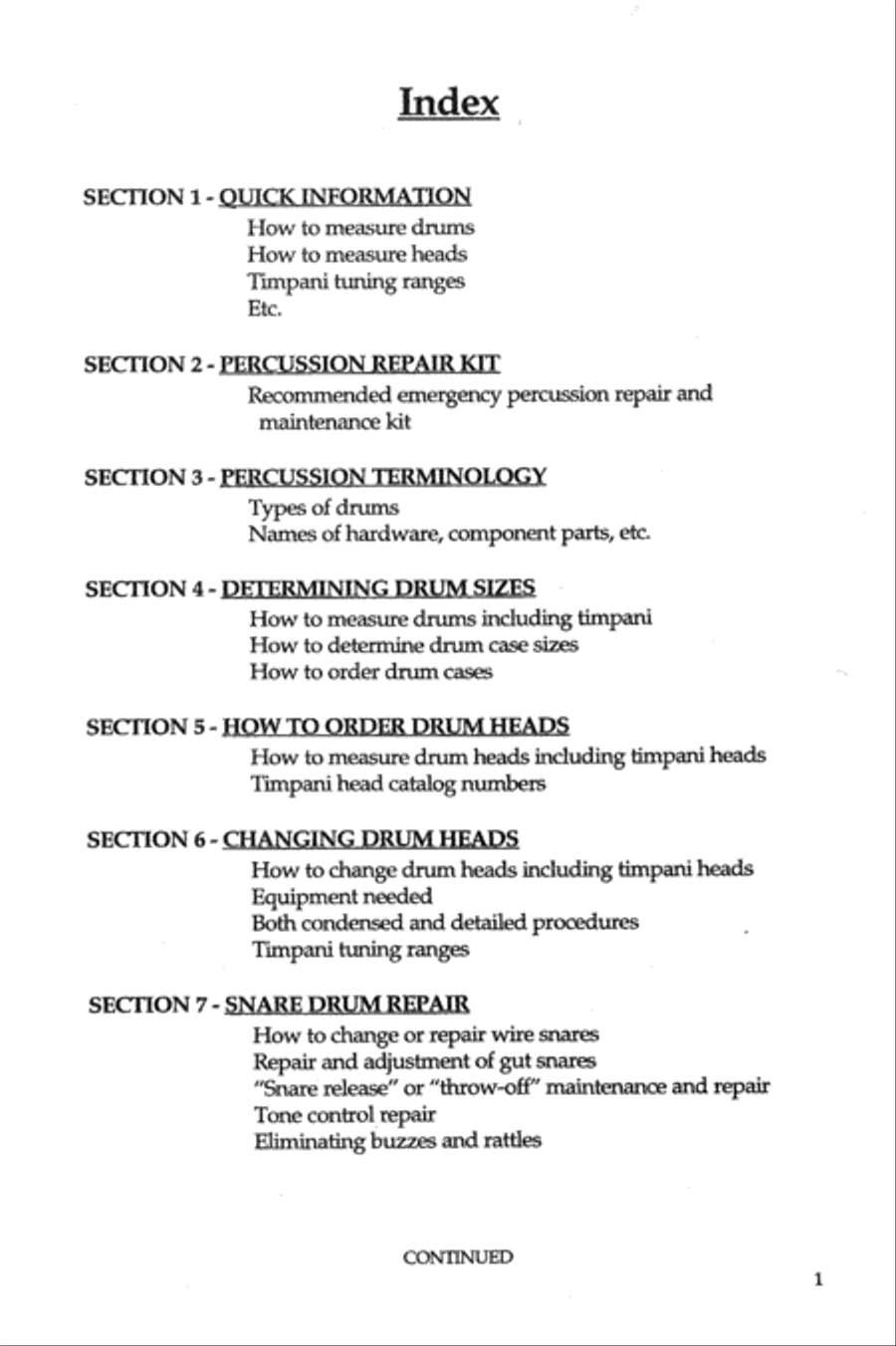 Band Director's Percussion Repair Manual